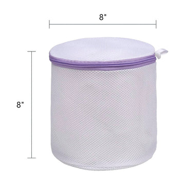 2 Pack Large Bra Wash Bag for Bras A-G Cup ( 8" x 8")