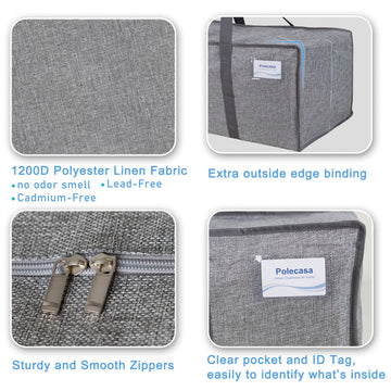 4 Pack 85L Heavy Duty Moving Bag with Reinforced Handles