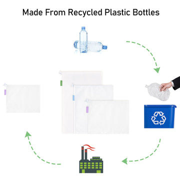 9 Pieces Reusable Mesh Produce and Grocery Bags