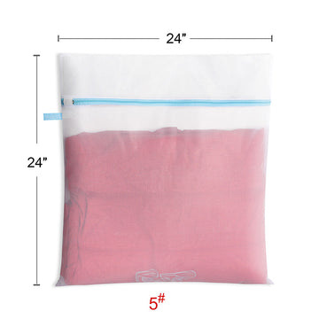 2 Pieces Extra Large Laundry Mesh Wash Bags for Big Clothes, Bed Sheet, Bed cover, Household, Stuffed Toys